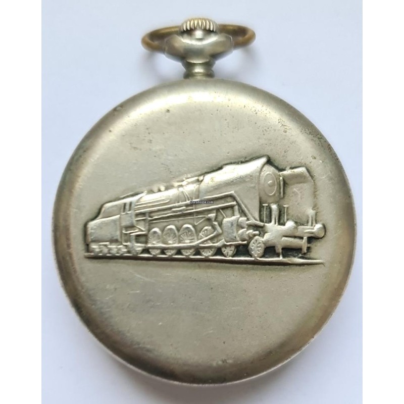 Molnija Pocket Watch - White, 1978