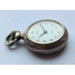 Nilax Ladies Pocket Watch - White, 1976