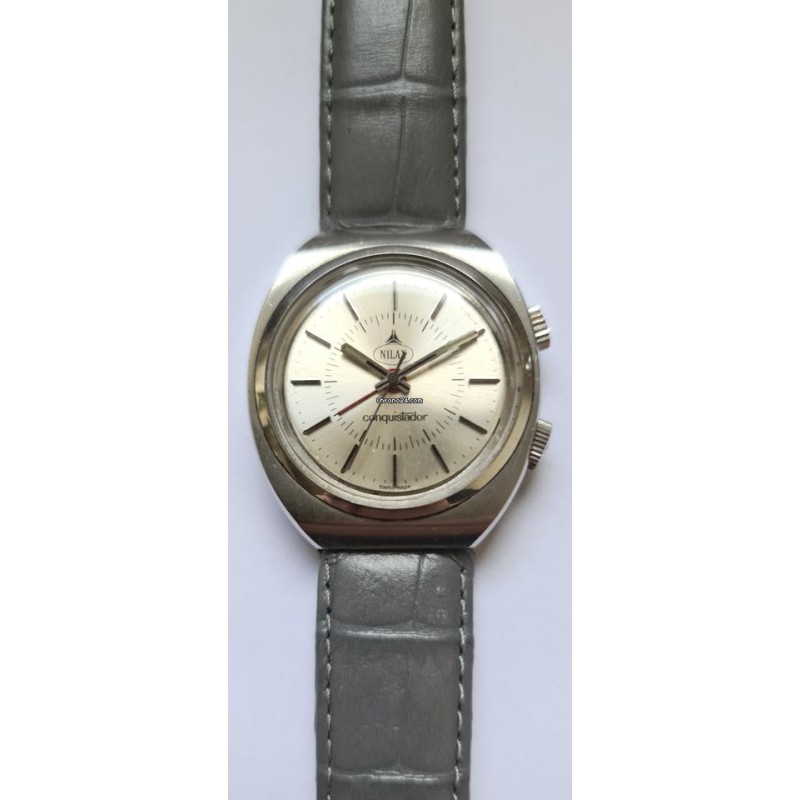 Nilax Conquistador Alarm Watch - Silver, 1968
