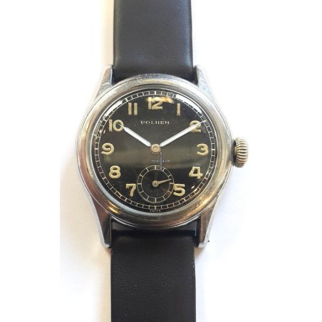 Polhem Impermeable WWII Military Watch - Black, 1940