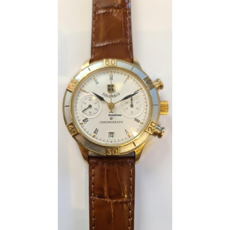 Poljot Columbus Chronograph 3133 - White, 1992