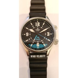 Poljot Dolphin Alarm Compressor - Black, 1995