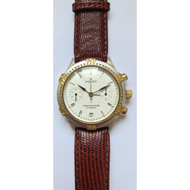 Poljot Chronograph 3133 - White, 1991