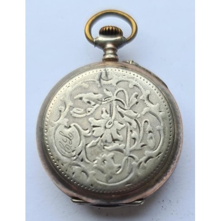 Remontoir Ladies Silver Pocket Watch - White, 1890