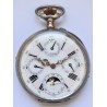 Remontoir Multi-Calendar Silver Pocket Watch - White, 1902