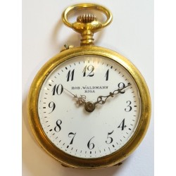 Rob.Waldmann,Riga Ladies Gold Plated Pocket Watch - White, 1927