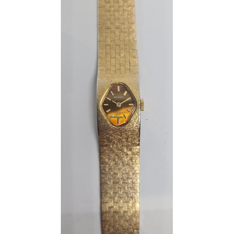 Sekonda Ladies Classic Wrist Watch - Brown, 1982