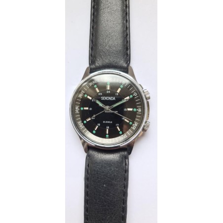 Sekonda Alarm - Black, 1978