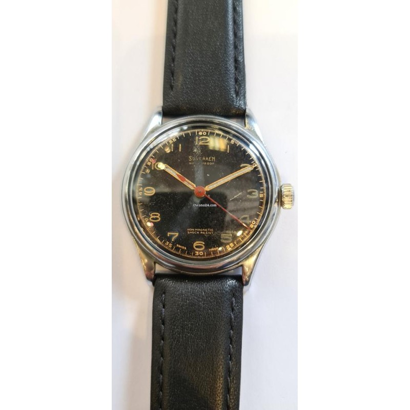 Suveraen Military WWII Watch - Black, 1940