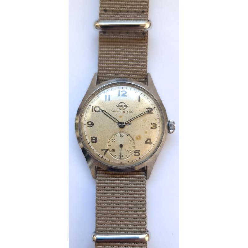 Svalan Sportsman Military Wrist Watch - , 1949