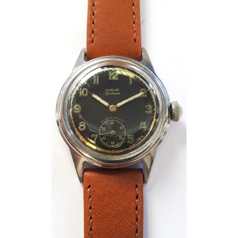 Svalan Sportman Military Watch - Black, 1950
