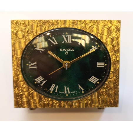 Swiza 8 Days Alarm Clock - Green, 1958