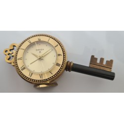 Swiza 8 Days Alarm Clock - Gold, 1987