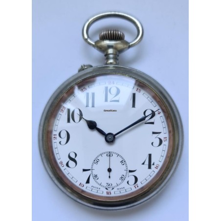 Tillhor Telegrafverket Huge Pocket Watch - White, 1900