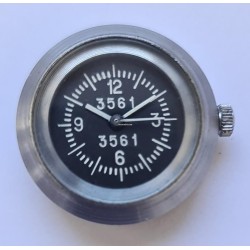 Vintage Soviet Aircraft GUN Camera Watch. "Button" - Military. - Black, 1959