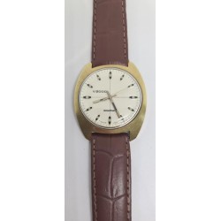 Voumard V 2000 Back Wind Wrist Watch - Silver, 1969