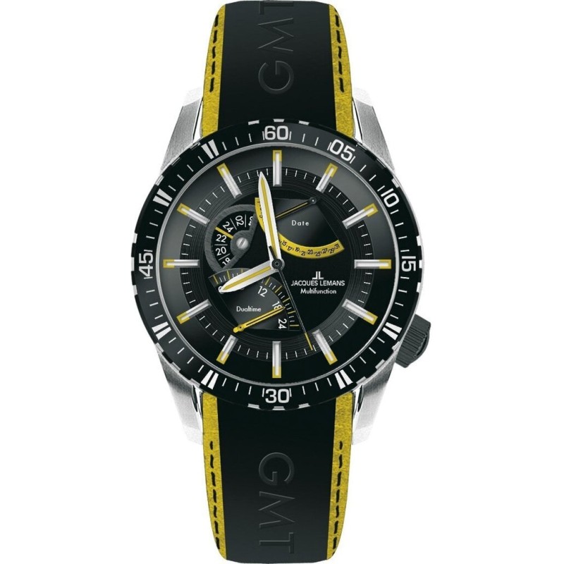 Jacques Lemans Sports Liverpool GMT 1-1584C - Black, 2010