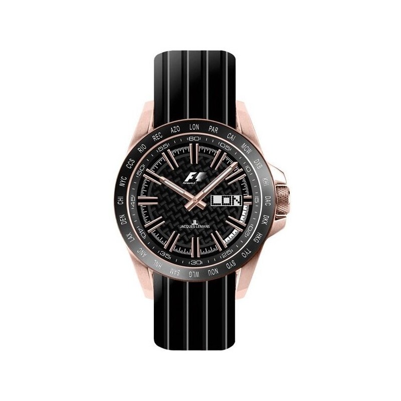 Jacques Lemans Formula 1 GMT F-5008G - Black, 2008