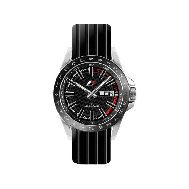 Jacques Lemans Formula 1 GMT F-5008A - Black, 2017