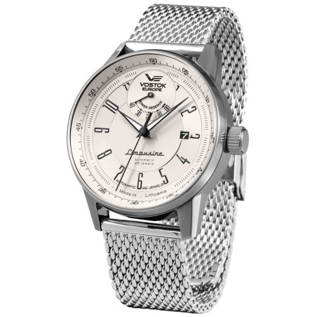 Vostok Europe GAZ-14 Limousine Power Reserve Automatic YN85, 560A684b - White, 2021