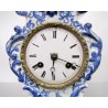 Antique Dutch Porcelain Chimney Clock - 1870s