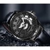 OCHSTIN – Men’s Automatic Mechanical Skeleton "Pilot" Style Wristwatch - Total black