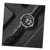 OCHSTIN – Men’s Automatic Mechanical Skeleton "Pilot" Style Wristwatch - Silver/Black