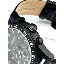 JACQUES LEMANS Men's Watch XL Leather 1–1801F Liverpool Chronograph Quartz