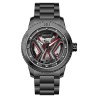 DK&YT Automatic Watch Charcoal Black & Red